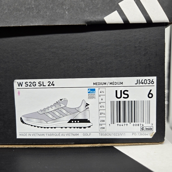 New adidas S2G 24 Spikeless Golf Grey Silver Metallic Women's Shoes Size 6 - Picture 8 of 8